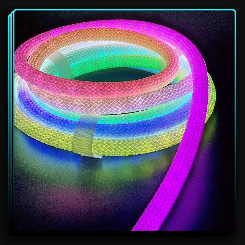 ریسه ال ای دی 2 متری کنفی RGB برنامه پذیر و حساس به صدا